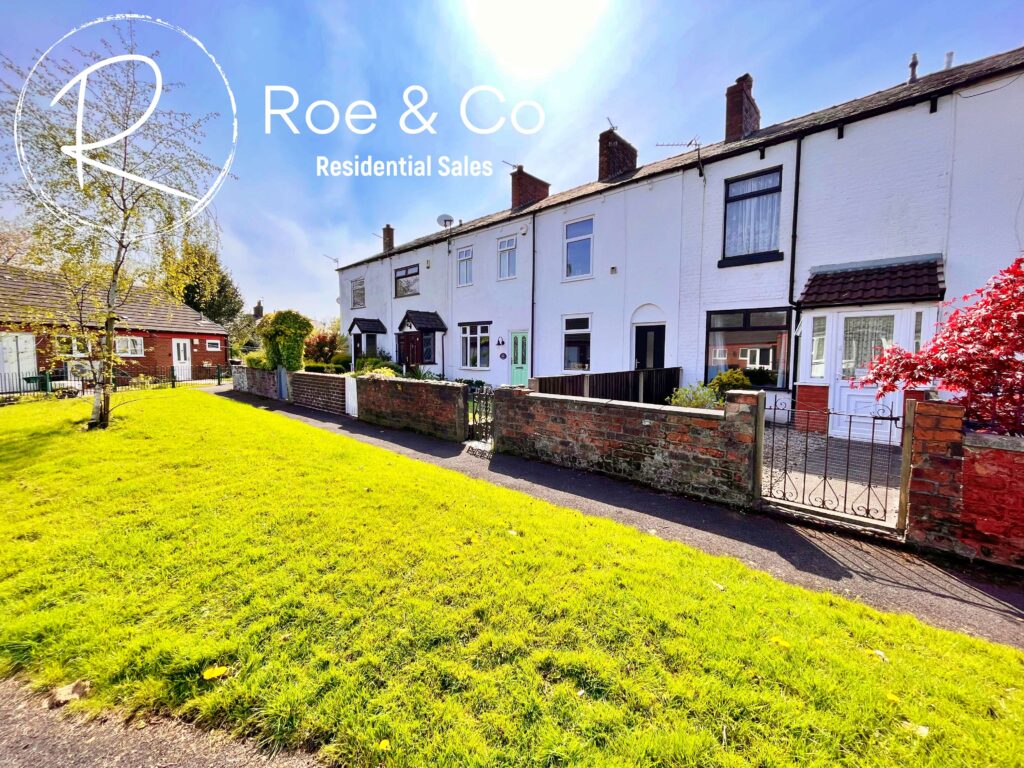 front aspect of row of terraced houses