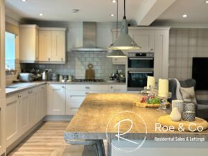 lovely modern kitchen with large island